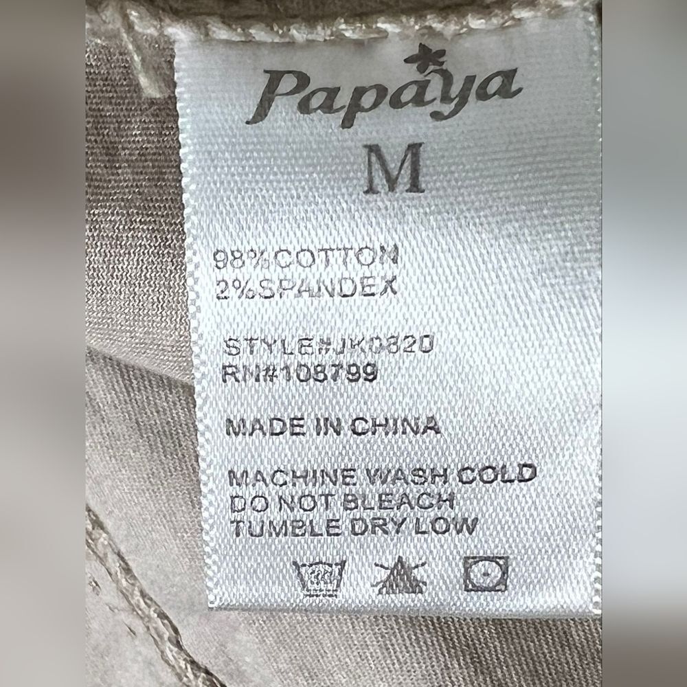 Papaya Light Gray Bomber Jacket - Picture 5 of 8